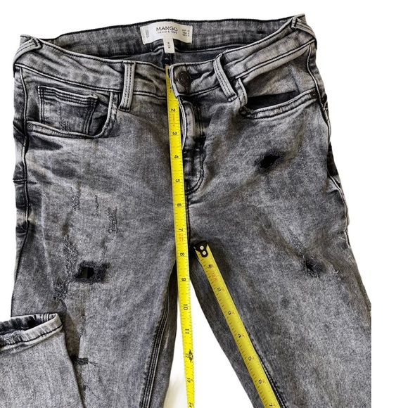 MANGO KIM DENIM DYE SEXY TRENDY HOLLOW OUT JEANS 4 - Picture 9 of 15